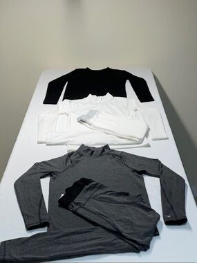 DSG Kids Matching Turtleneck Set in Black, White & Gray